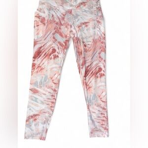 Old Navy Women's Tie-Dye Leggings - Pink and White